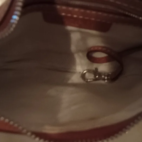 Vintage Michael Kors Small leather brown studded bag Early Y2K Baguette Rare 90 - Picture 4 of 9